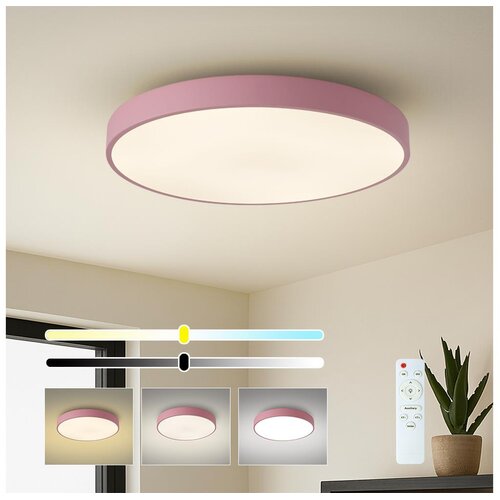  Brilagi - LED prigu&scaron;iva stropna svetiljka POOL LED/60W/230V 3000-6000K 60 cm ružičasta + daljinski upravljač Cene