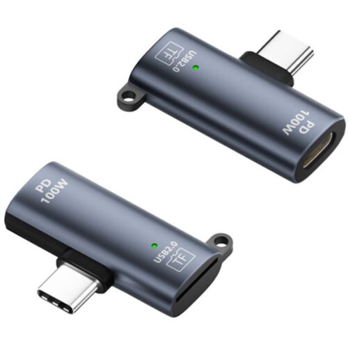 INF Type-C/TF USB 2.0 čitalnik kartic, hitri microSD, podpira 2TB DarkGrey, (5000326816) Cene
