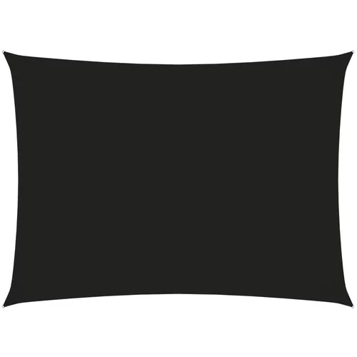vidaXL Senčno jadro oksford blago pravokotno 3,5x5 m črno, (20609341)