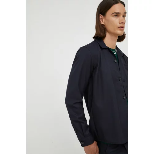 Bruuns Bazaar Košulja za muškarce, boja: tamno plava, regular, s klasičnim ovratnikom