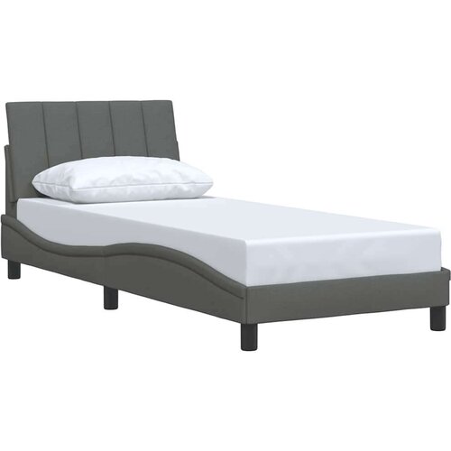 VidaXL okvir za krevet bez madraca tamnosivi 80x200 cm od tkanine Slike