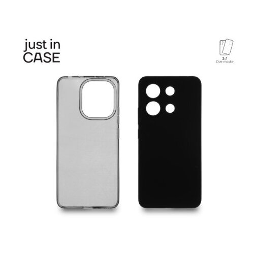 Just_in_Case 2u1 Extra case MIX paket maski za telefon Redmi Note 13 CRNI ( MIX324BK ) Slike