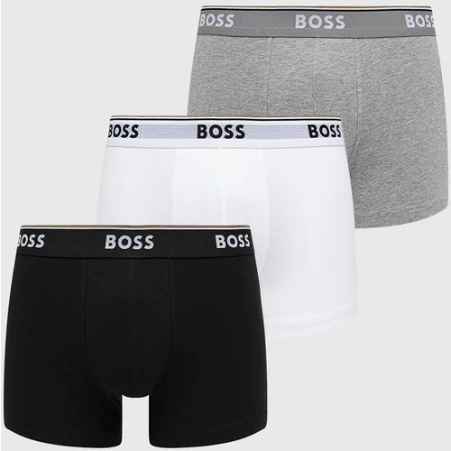 Boss Boksarice 3 - Pack moške, bela barva