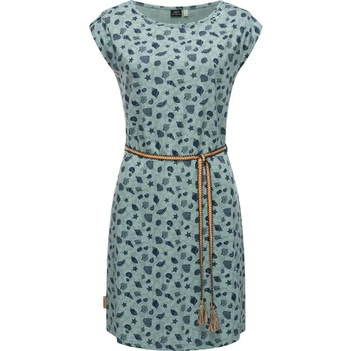 Ragwear Ljetna haljina 'Manndy' morsko plava / tirkiz / svijetlosmeđa / bijela