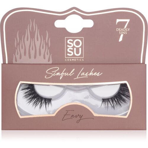 SOSU Cosmetics Deadly Sins Lashes umetne trepalnice Envy 1 kos Slike