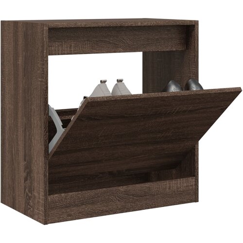  The living store omarica za čevlje rjavi hrast 60x34x63,5 cm inženirski les - omarica za čevlje, (21485623) Cene