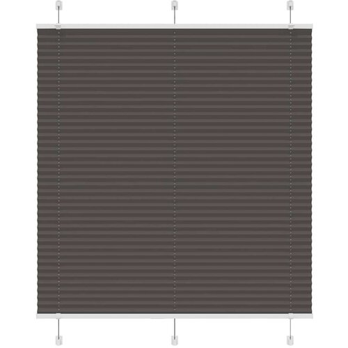 vidaXL Plisirana roleta crna 115x150 cm &scaron;irina tkanine 114,4 cm Cijene