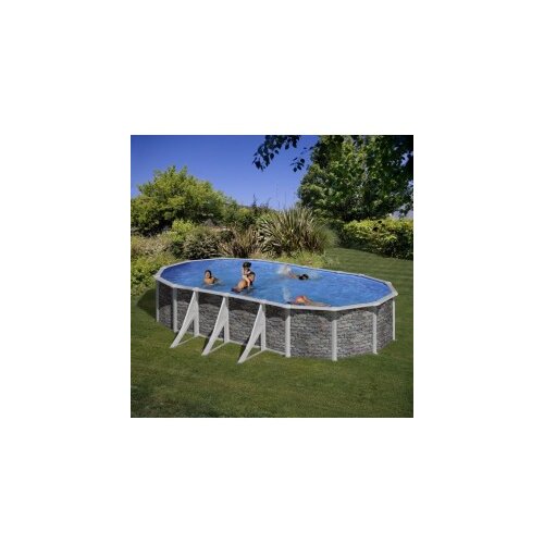 Gre ovalni montažni bazen Cerdena Stone SET 600x375x120cm Cene