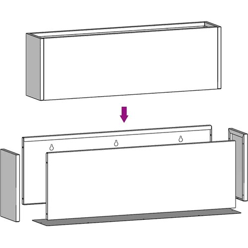  Zidne sadilice 2 kom boja hrđe od čelika COR-TEN 53x10x17 cm Slike