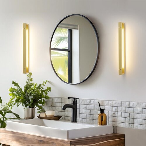  Brilagi-LED Kupatilsko osvetljenje za ogledalo AQUA LINE LED/18W/230V 60 cm IP44 zlatno Slike