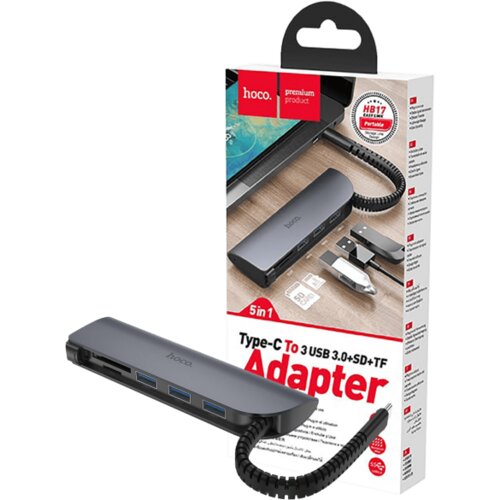 hoco. Konverter USB HUB type C to USB3.0/microSD/SD čitač &ndash; HB17 Easy connect Cijene