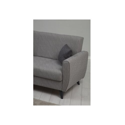  Dvosjed s razvlačenjem naslona 153x86x77cm Svijetlo siva Slike
