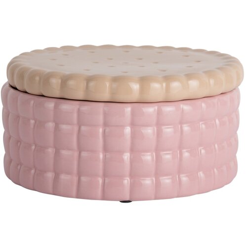 PT LIVING Svijetlo ružičasta dekorativna keramička kutija za pohranu &amp;oslash; 20x10 cm Biscuit Box &amp;ndash; Slike