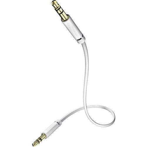 Inakustik 003101005 klinker avdio priključni kabel [1x 3\,5 mm banana moški konektor - 1x 3\,5 mm banana moški konektor] 0.50 m bela pozlačeni konektorji, (20431907) Cene