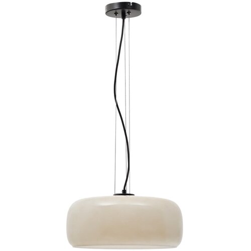 Kave Home LED viseća svjetiljka sivo-bež sa staklenim sjenilom &amp;oslash; 38 cm Reig &amp;ndash; Slike