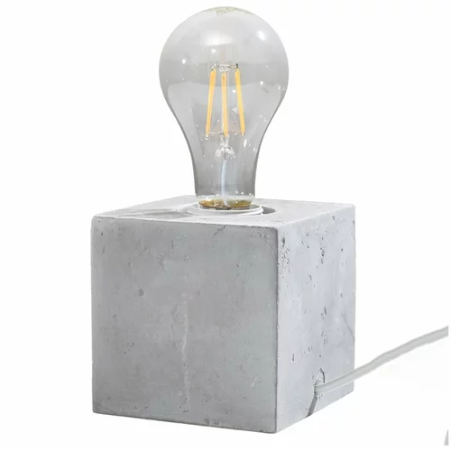 Nice Lamps Svijetlo siva stolna lampa (visina 10 cm) Gabi –