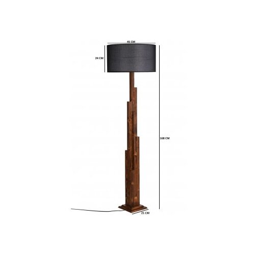 Opviq 534LUN2220 Podna lampa, Crna Slike