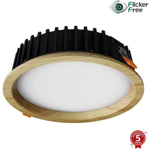  APLED-LED Ugradna RONDO WOODLINE LED/12W/230V 4000K, prečnik 20 cm, masivna borovina Slike