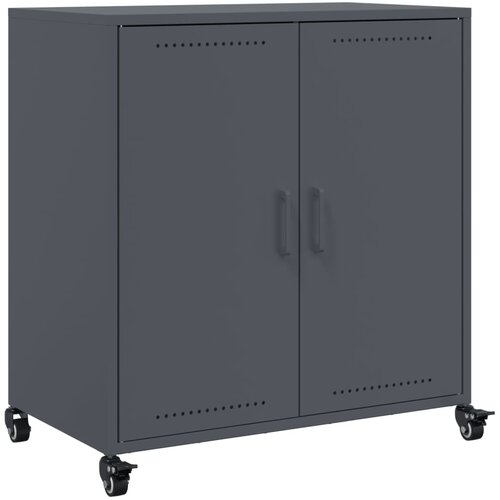 VidaXL Komoda antracit 68,5x39x72 cm hladno valjano jeklo, (21274213) Slike