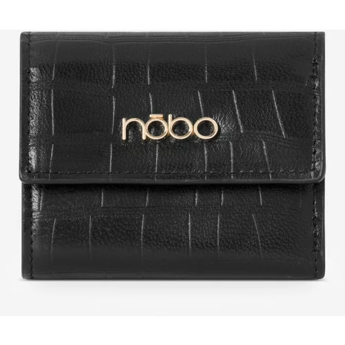 Kesi Nobo Women's Small Natural Leather Wallet Black