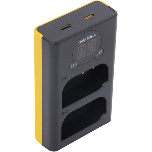 Patona Polnilec za baterijo Panasonic DMW-BLK22, MicroUSB, dvojni Slike