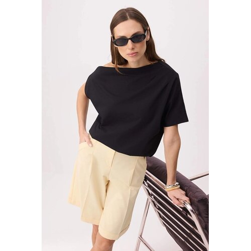 TRENDYOLMILLA Ženska majica TWOSS26TS00184, Crna Cene