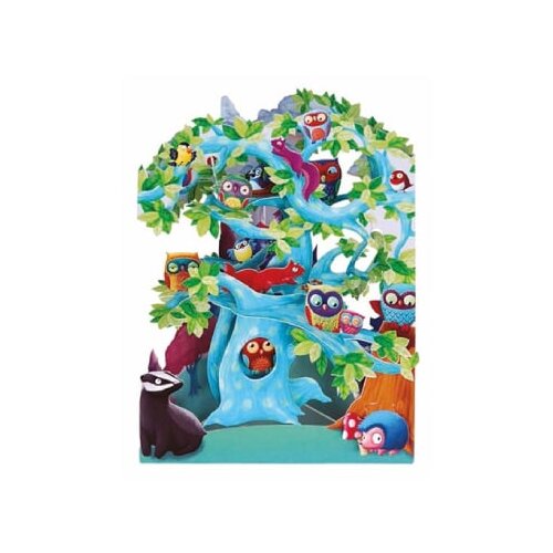Santoro Swing - Čestitka 3D - Swing, Woodland Tree of Birds Slike
