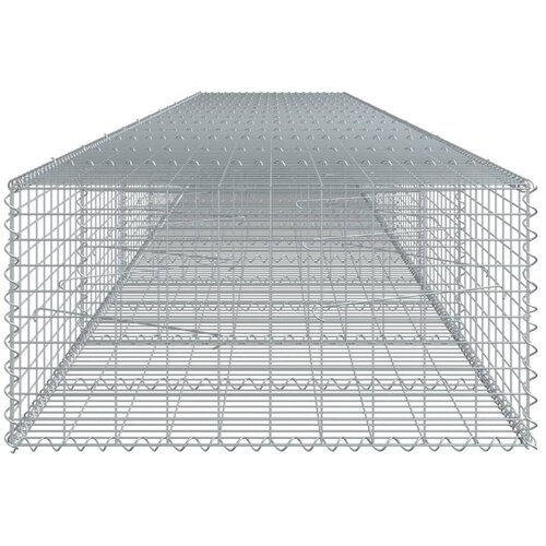  Gabionska ko&amp;scaron;ara s poklopcem 700x100x50 cm pocinčano željezo Slike