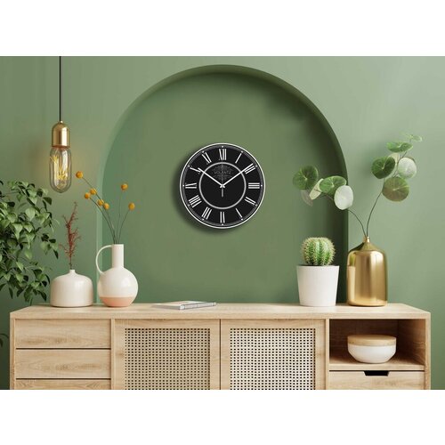 Wallity Zidni sat 261212-Byz21Byz, 30x30 cm, Crni Cene