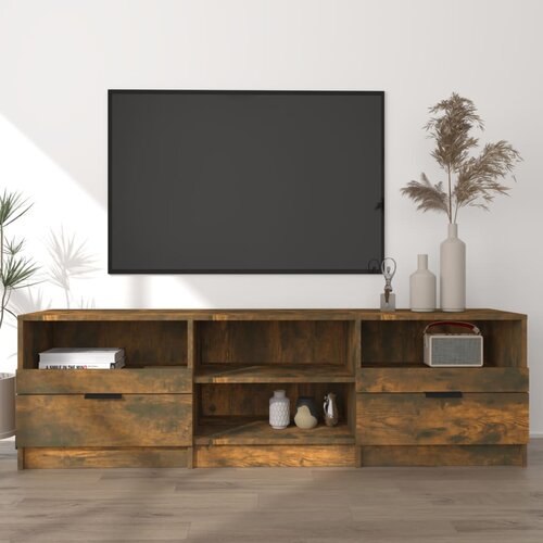vidaXL TV omarica dimljeni hrast 150x33,5x45 cm konstruiran les Cene