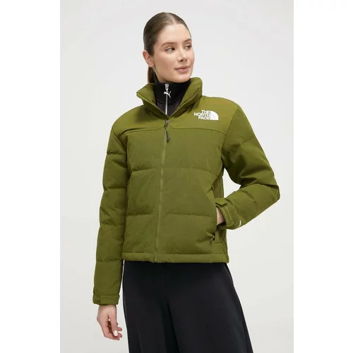 The North Face Pernata jakna za žene, boja: zelena, za zimu