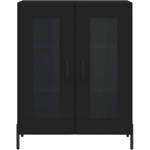  Komoda crna 69,5 x 34 x 90 cm od konstruiranog drva Slike