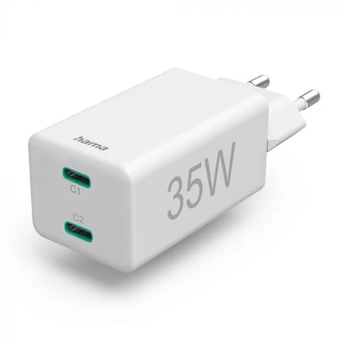  Kucni punjac PD/Qualcomm 2xUSB-C, 35W beli Cene