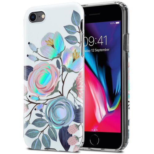 Cadorabo Case, združljiv z Apple s peonies Flowers - za&amp;scaron;čitni pokrov iz silikona TPU s cvetličnim vzorcem, (20564252) Slike