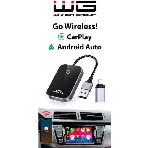 Winner group-adapter gowireless! za bežično povezivanje carplay i android auto Slike