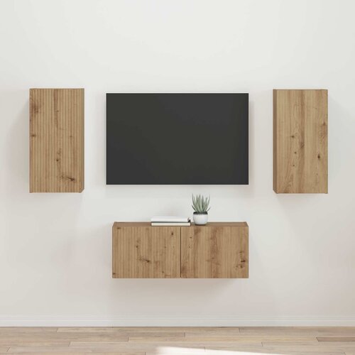  Set TV komoda 2 pcs Umjetnički hrast Konstruirano drvo Cijene