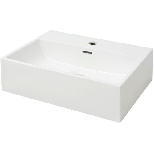  Umivaonik s Poklopcem za Slivnik Keramički Bijeli 51,5x38,5x15 cm Slike