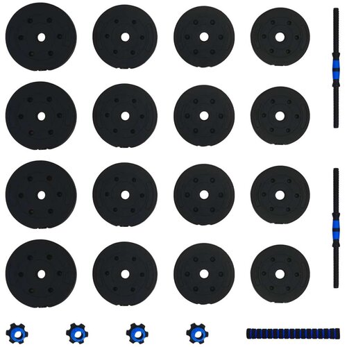  2-u-1 set bućica Crna i Plava 121 x 19 5 x 19 5 cm Slike