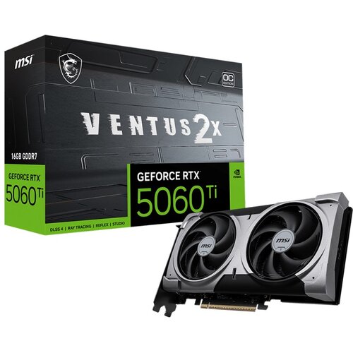 MSI VENTUS GeForce RTX 5060 TI 16G 2X OC PLUS NVIDIA 16 GB GDDR7 Cijene
