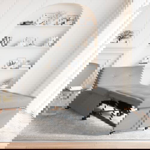  Kauč na razvlačenje 3-u-1 svjetlosiva tkanina Cijene