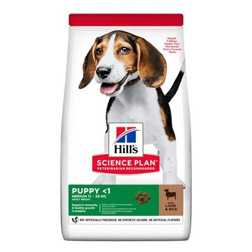 Hills Science Plan Puppy <1 Medium z jagnjetino & rižem - 14 kg Cene