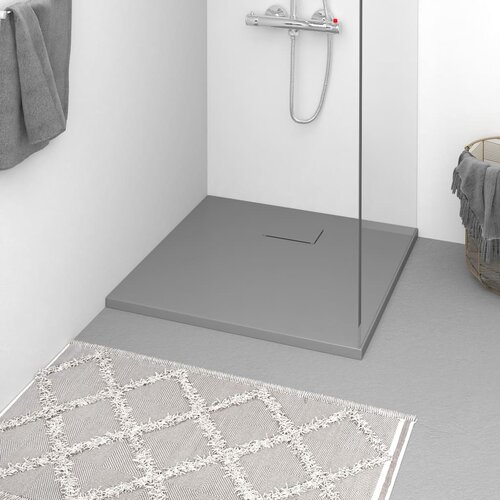 VidaXL Kada za tu&amp;scaron; SMC siva 80 x 80 cm Slike
