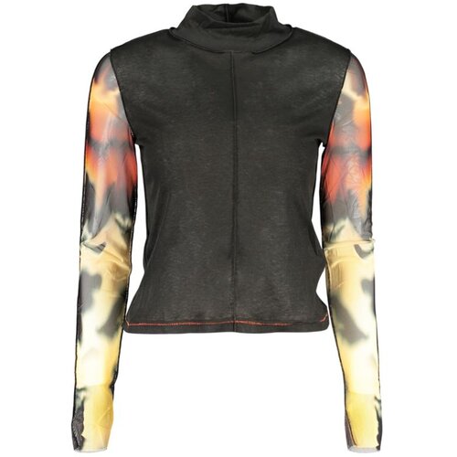Desigual Estocolmo ženski pulover s visokim ovratnikom crni Slike