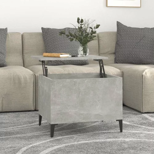  Klubska mizica betonsko siva 60x44,5x45 cm inženirski les, (20712205)