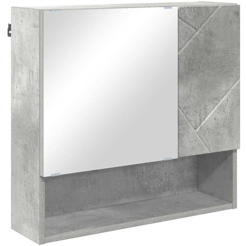  Set namje&amp;scaron;taja za kupaonicu Zidne s vratima 5 pcs Betonski sivi Slike
