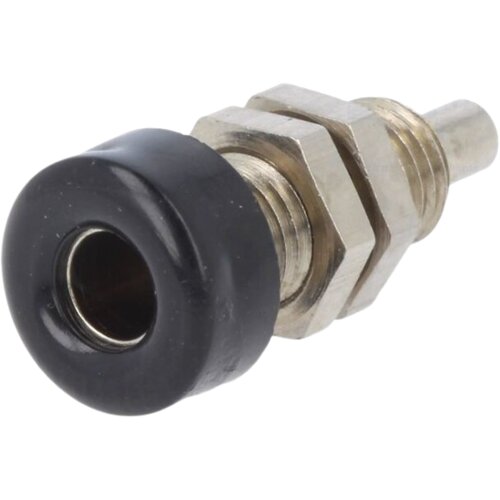  Banana konektor ženski ugradni 4mm BU403NI-SW crni Cene