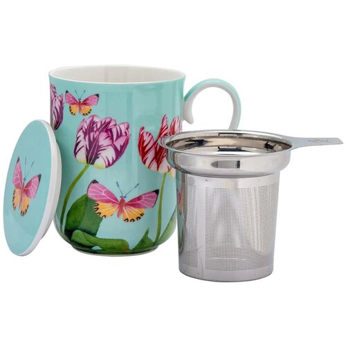 Maxwell williams Skodelica s cedilom - tisana Posey 340ml / Tulip Love / porcelan, inox, (21317783) Cene