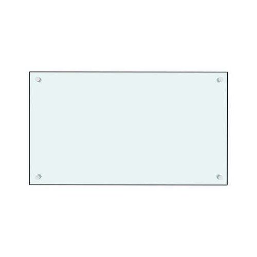 VidaXL Kuhinjska za&amp;scaron;tita od prskanja bijela 70 x 40 cm kaljeno staklo Slike