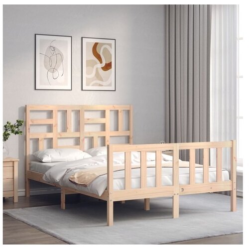  Posteljni okvir z vzglavjem 140x200 cm trles Cene