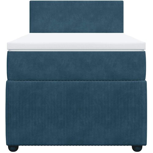 Box spring krevet s madracem plavi 90x200 cm bar&amp;scaron;unasti Slike